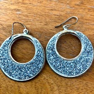 Beautiful hoops with cubic zirconia fill